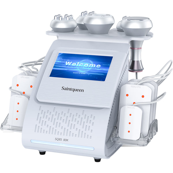 SQ85C Pro | מכשיר קוויטציה 80K ו-RF, ‏6 ב-1 עם רפידות לייזר