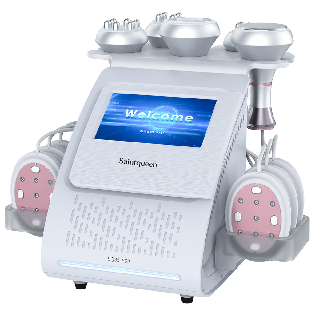 SQ85B Pro | מכשיר קוויטציה 80K ו-RF, ‏6 ב-1 עם רפידות לייזר משולבות מיקרו־זרם