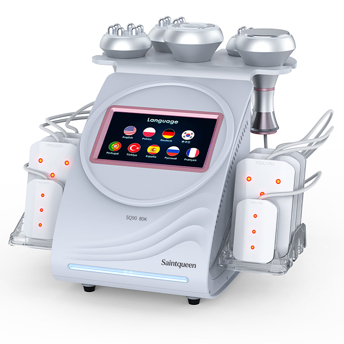 SQ90C Pro | מכשיר קוויטציה 80K ו-RF, ‏6 ב-1 עם רפידות לייזר