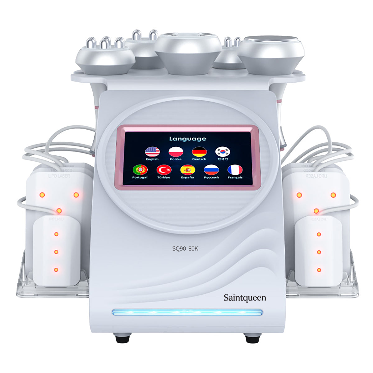 SQ90C Pro | מכשיר קוויטציה 80K ו-RF, ‏6 ב-1 עם רפידות לייזר