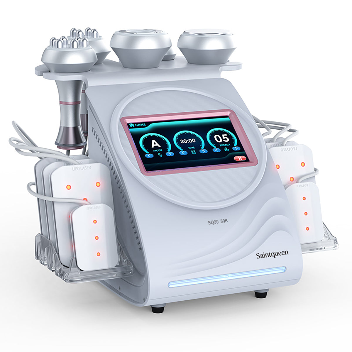 SQ90C Pro | מכשיר קוויטציה 80K ו-RF, ‏6 ב-1 עם רפידות לייזר