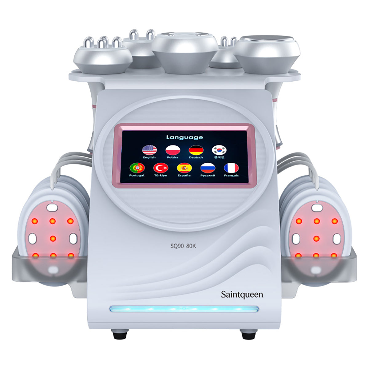 SQ90B Pro | מכשיר קוויטציה 80K ו-RF, ‏6 ב-1 עם רפידות לייזר משולבות מיקרו־זרם