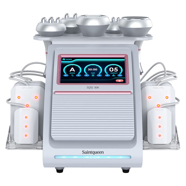 SQ92C Pro | מכשיר קוויטציה 80K ו-RF, ‏6 ב-1 עם רפידות לייזר
