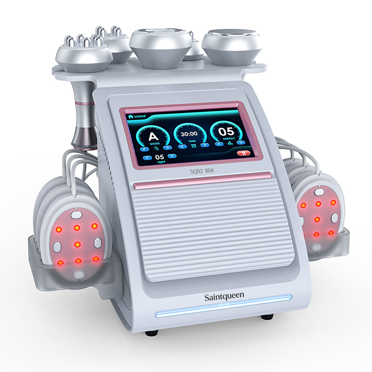 SQ92B Pro | מכשיר קוויטציה 80K ו-RF, ‏6 ב-1 עם רפידות לייזר משולבות מיקרו־זרם