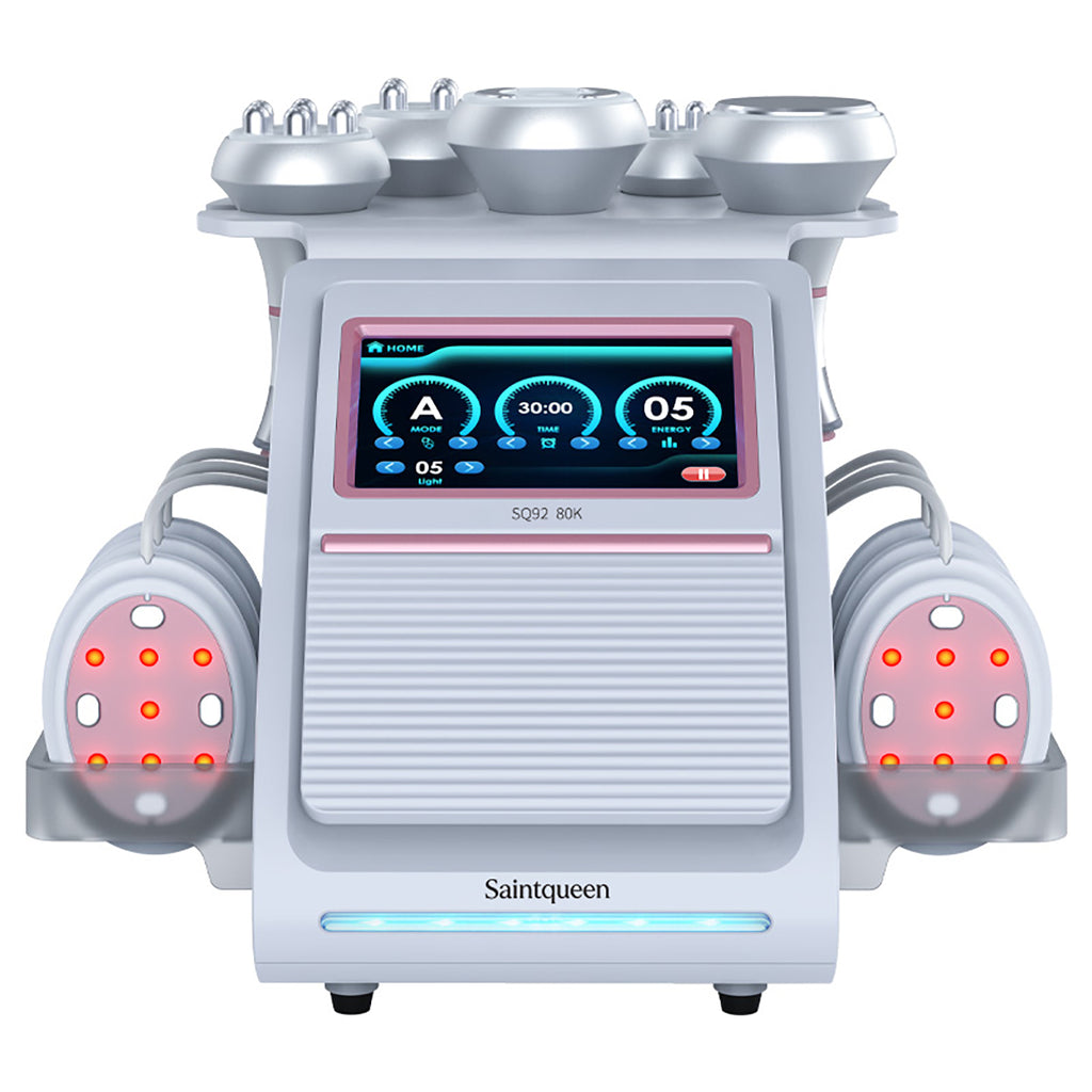 SQ92B Pro | מכשיר קוויטציה 80K ו-RF, ‏6 ב-1 עם רפידות לייזר משולבות מיקרו־זרם