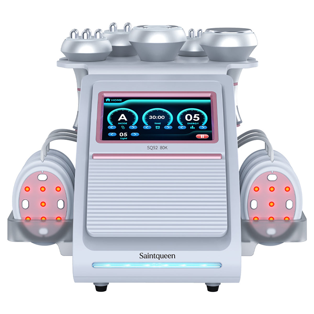 SQ92B Pro | מכשיר קוויטציה 80K ו-RF, ‏6 ב-1 עם רפידות לייזר משולבות מיקרו־זרם