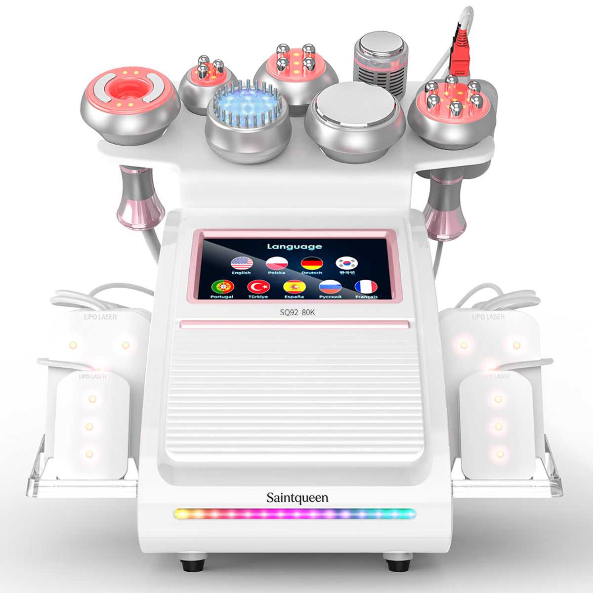 SQ92D Plus | מכשיר קוויטציה 80K ו-RF, ‏9 ב-1 עם רפידות לייזר